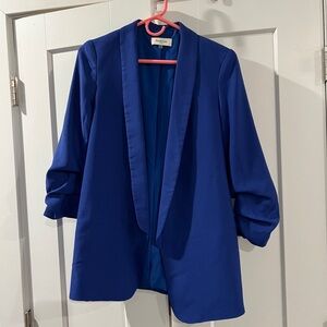 Royal blue peach love California blazer